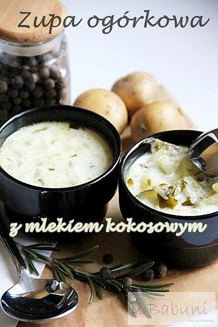 Zupa ogórkowa z mlekiem kokosowym