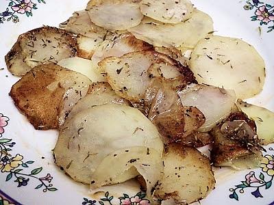 Ziemniaczane talarki z tymiankiem