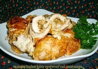 Roladki schabowe z mielonym, ryżem i grill barbecue