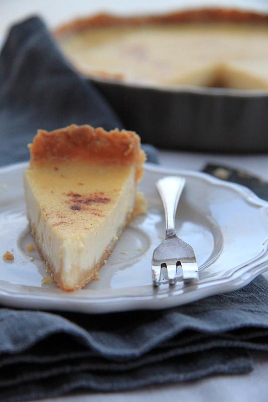 Custard tart - tarta z kremem angielskim