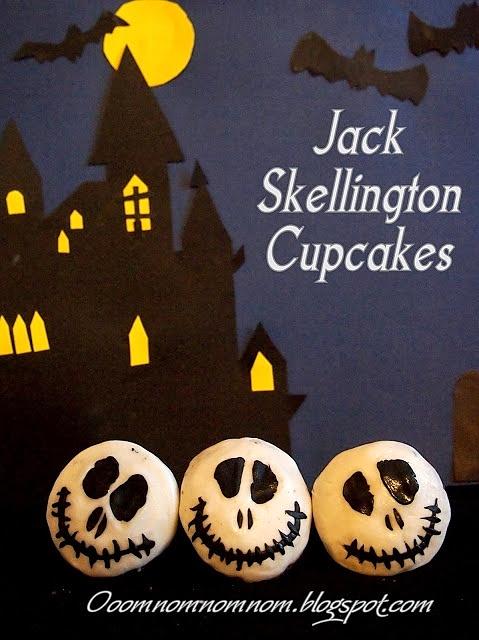 Jack skellington cupcakes - halloweenowa inspiracja