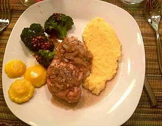 Pork Chops z puree z rutabaga