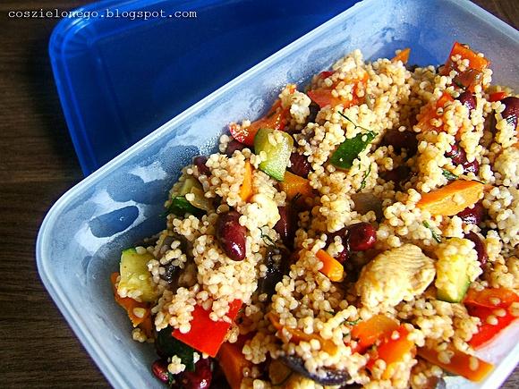Stir-fry z kaszą na lunch do pracy