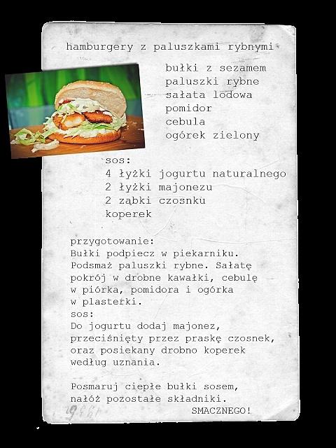 Hamburgery z paluszkami rybnymi