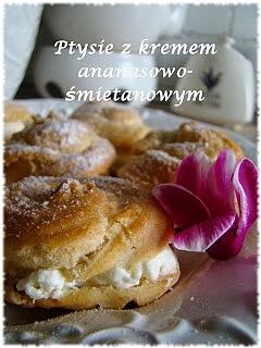 Ptysie z kremem ananasowo-śmietanowym