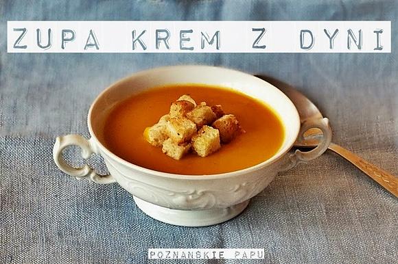 Zupa krem z dyni i grzankami