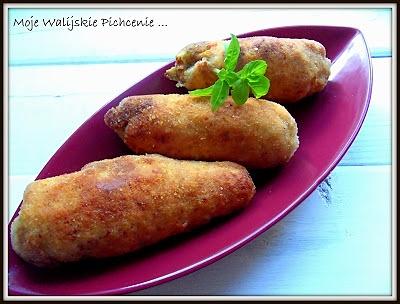 Roladki schabowe z szynką parmeńską i brokułami