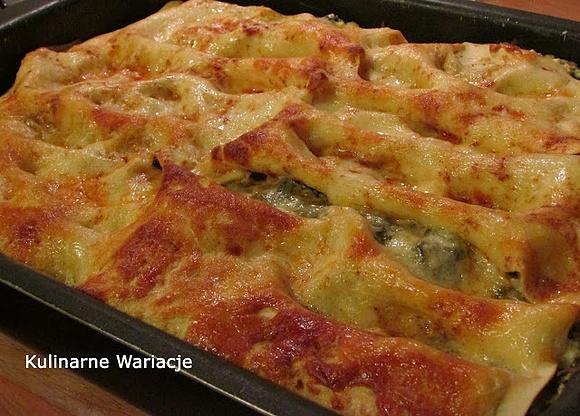 Lasagne ze szpinakiem i serem