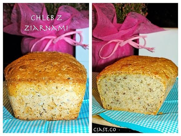 Prosty chleb z ziarnami