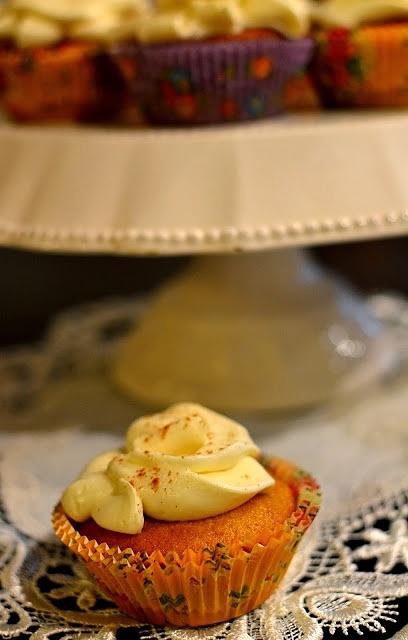 Muffiny dyniowe z kremem waniliowym