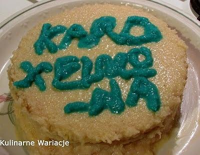 Torcik kajmakowo kokosowy