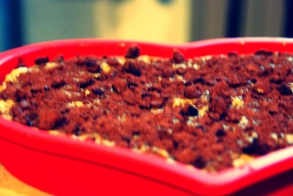 Brownie z kawą kokosem i karmelem