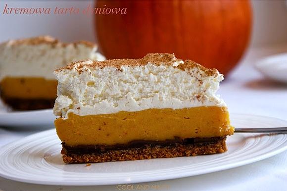 Tarta dyniowa na imbirowym spodzie