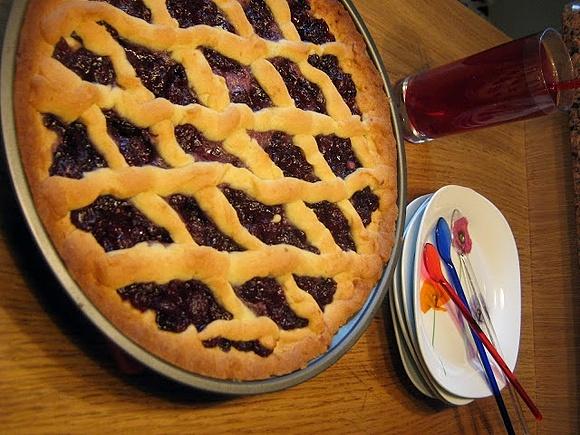 Tarta czereśniowa na kruchym cieście