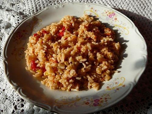 Risotto z dynią, papryką i porem