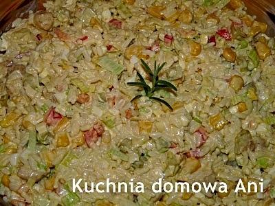 Sałatka ryżowa z kurczakiem