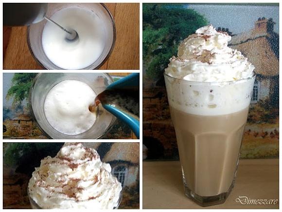 Waniliowe latte z kawy rozpuszczalnej