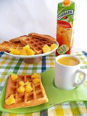 Pomarańczowe gofry