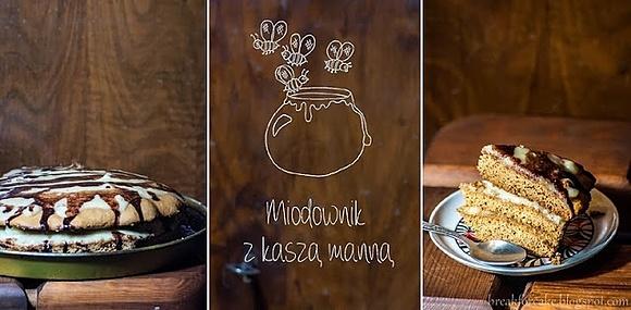 Miodownik z kaszą manną