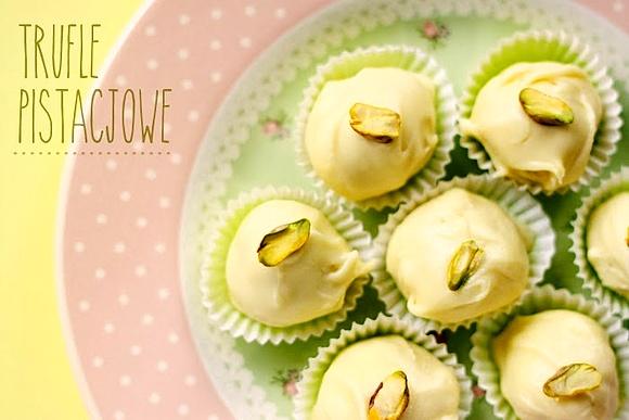 Trufle pistacjowe z białą czekoladą i mascarpone
