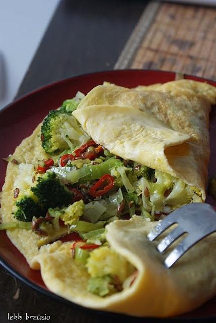 Omlet pełen warzyw