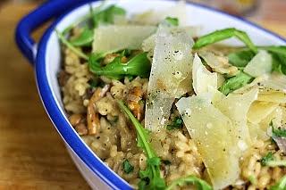 Kremowe risotto z leśnymi grzybami