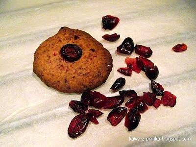 Ciastka mocno żurawinowe