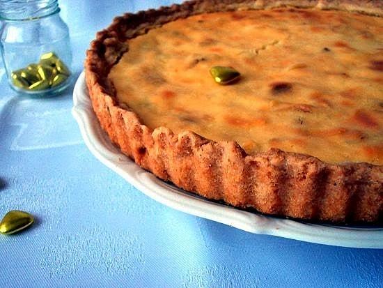 Migdałowa tarta z serem ricotta
