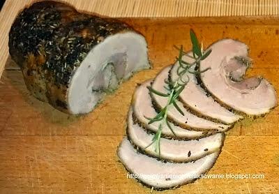 Pieczona rolada z boczku