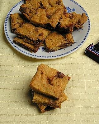 Blondies z batonikami