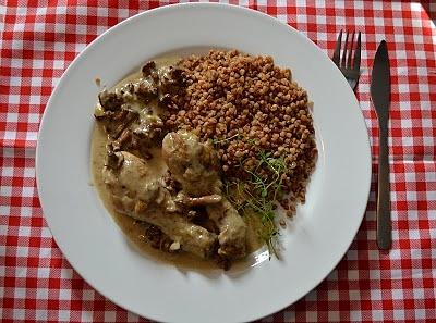 Kurczak z kurkami i tymiankiem