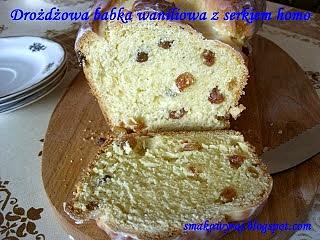 Drożdżowa babka waniliowa z serkiem homo
