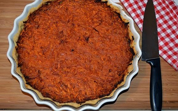 Quiche z batatami i wieprzowiną