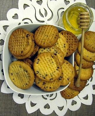 Ciasteczka z miodem i czekoladą