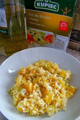 Risotto z dynią i porem