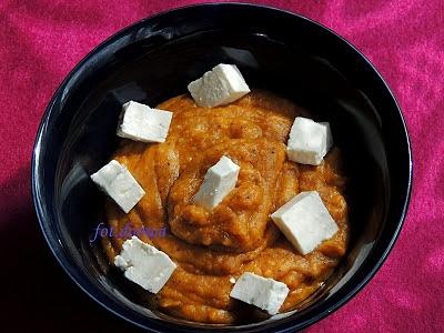 Zupa krem z dyni z serem feta