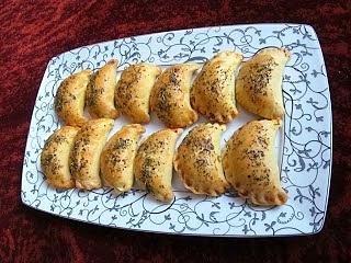 Pieczone pierogi z pieczarkowym farszem