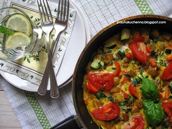 Frittata z warzywami przepis na szybkie danie