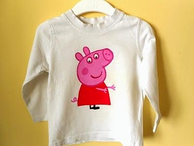 Malowana bluzka ze świnką Peppą
