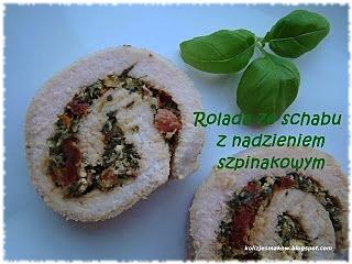 Rolada ze schabu z nadzieniem szpinakowym i serem feta