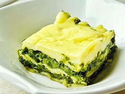 Lasagne ze szpinakiem bez gotowania makaronu