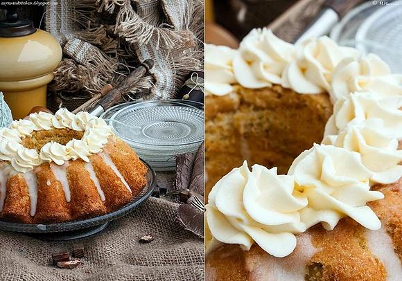 Babka z dynią i kremem z serka