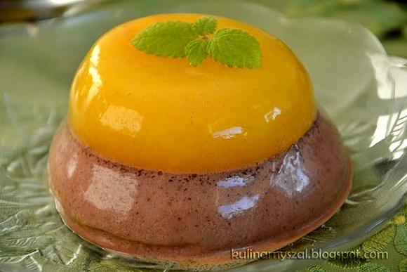 Panna Cotta czekoladowo-pomarańczowa