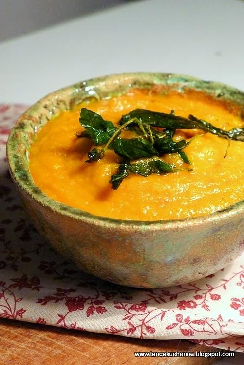 Krem z dyni i mango