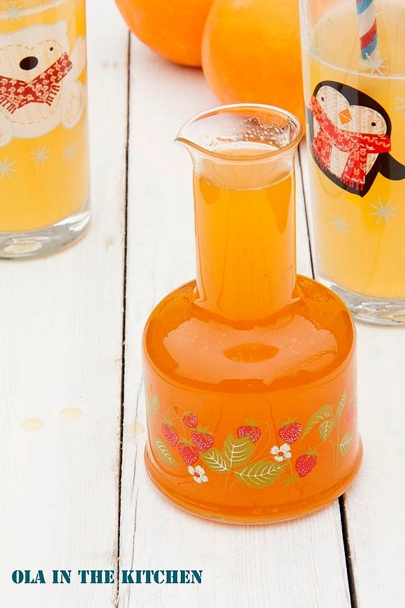 Syrop pomarańczowy do herbaty i ciasta