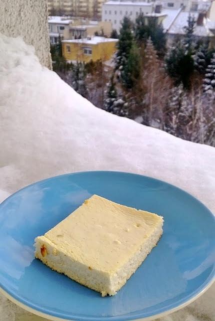 Mega niski odchudzony sernik waniliowy