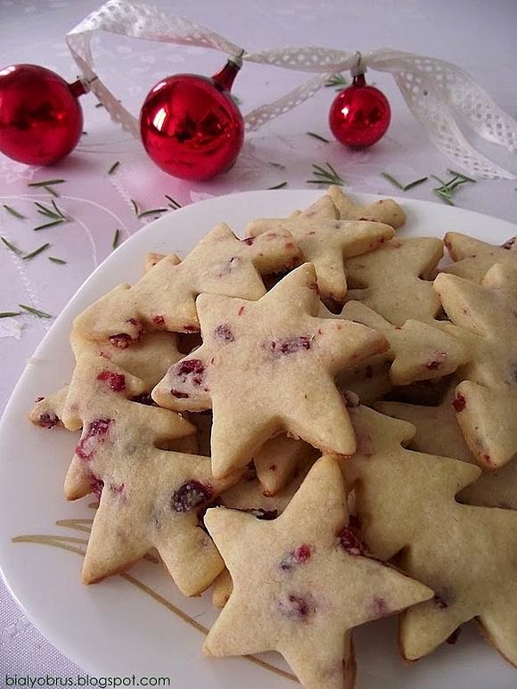 Ciasteczka z żurawiną i migdałami