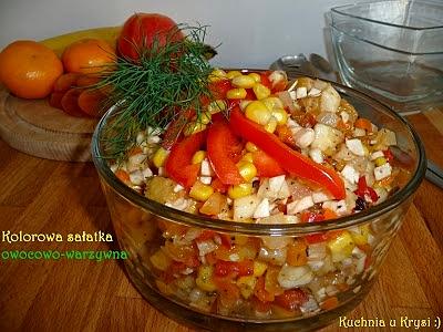 Kolorowa sałatka owocowo-warzywna