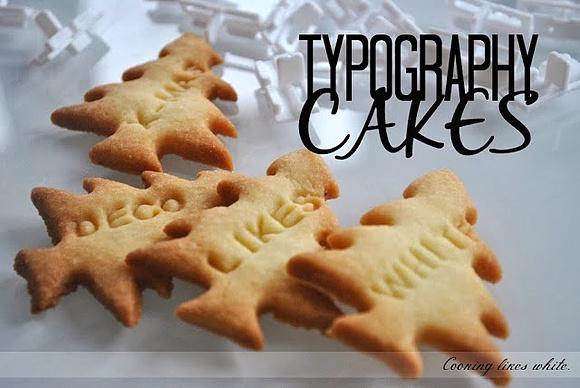 Typograficzne ciasteczka maślane
