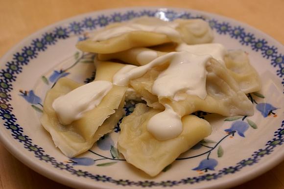 Pierogi z serem na słodko